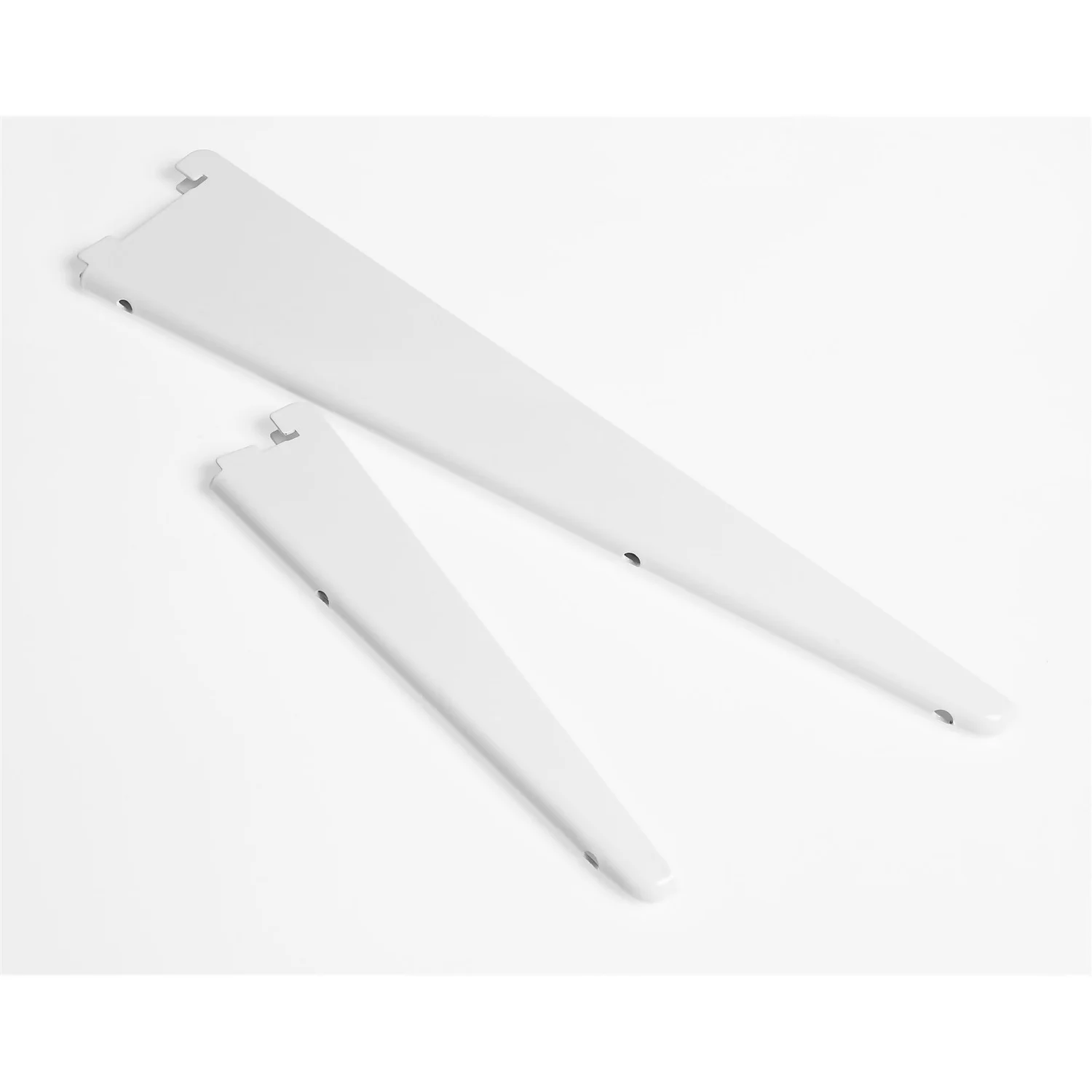 Anti-bacterial Twin Slot Shelving Kit - 1219mm White Twinslot And 216mm Brackets - White - Image 2