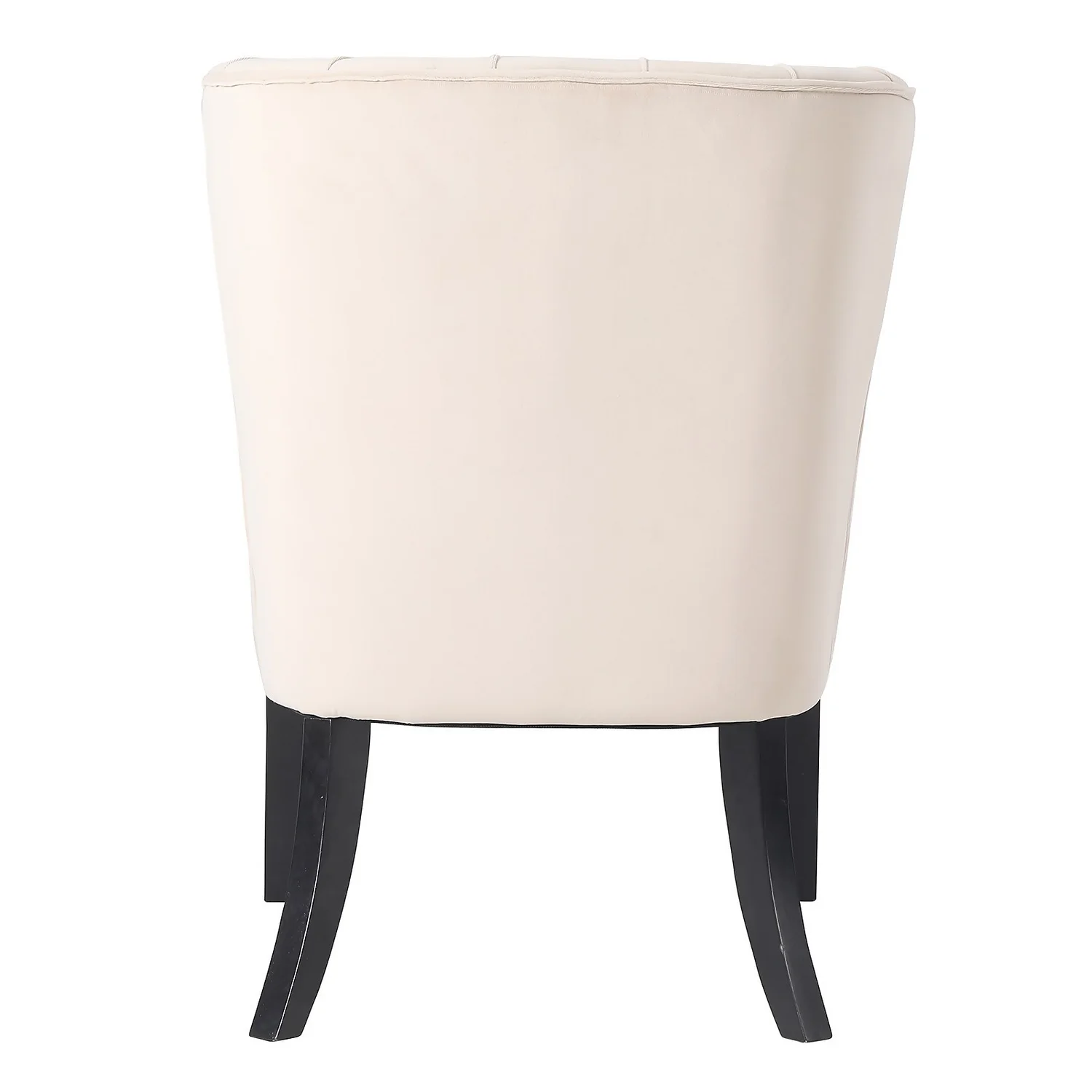 Sadie Velvet Accent Chair - Ivory - Image 5