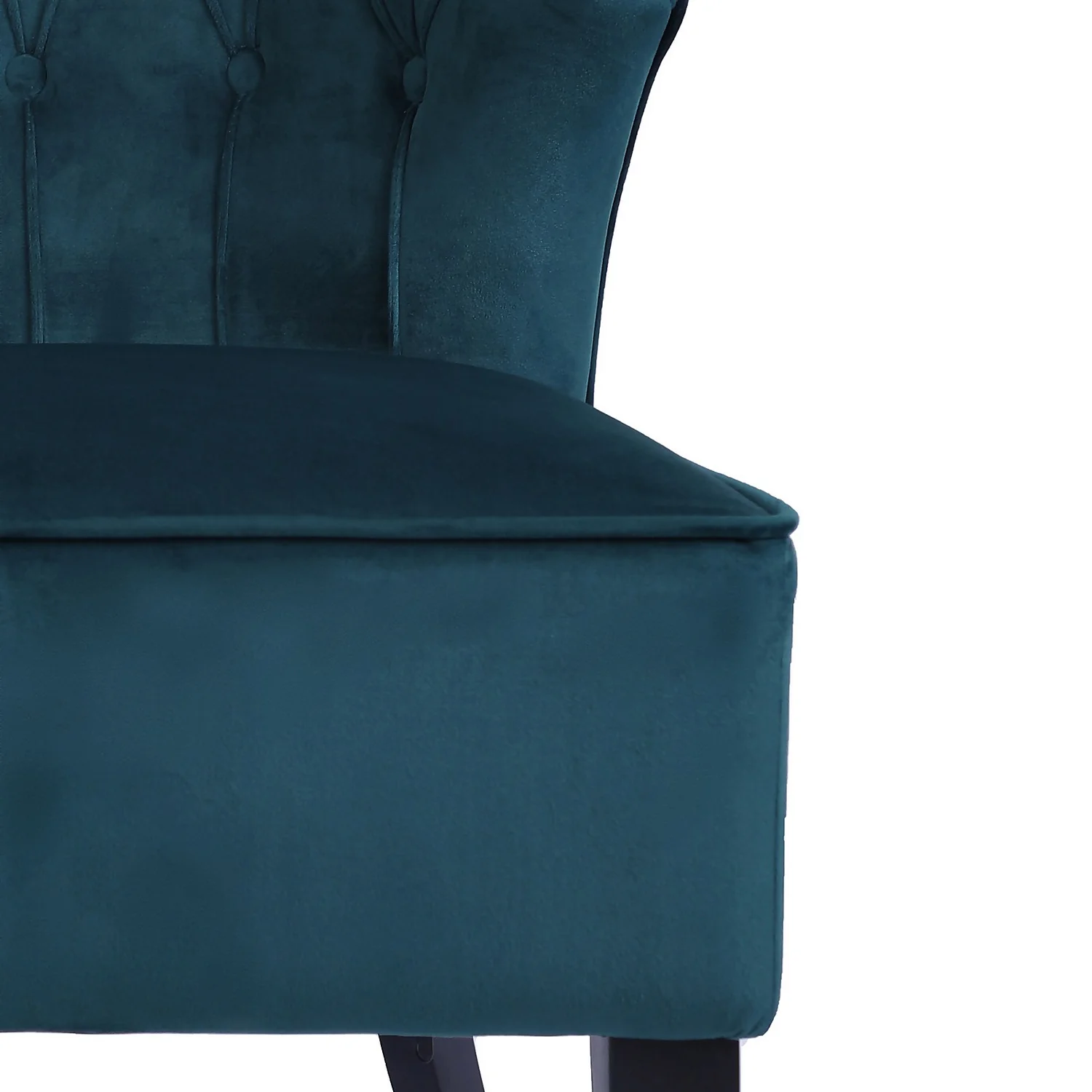 Sadie Velvet Accent Chair - Aegean Blue - Image 8