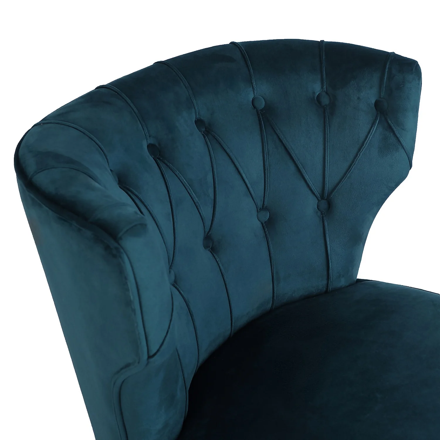 Sadie Velvet Accent Chair - Aegean Blue - Image 7