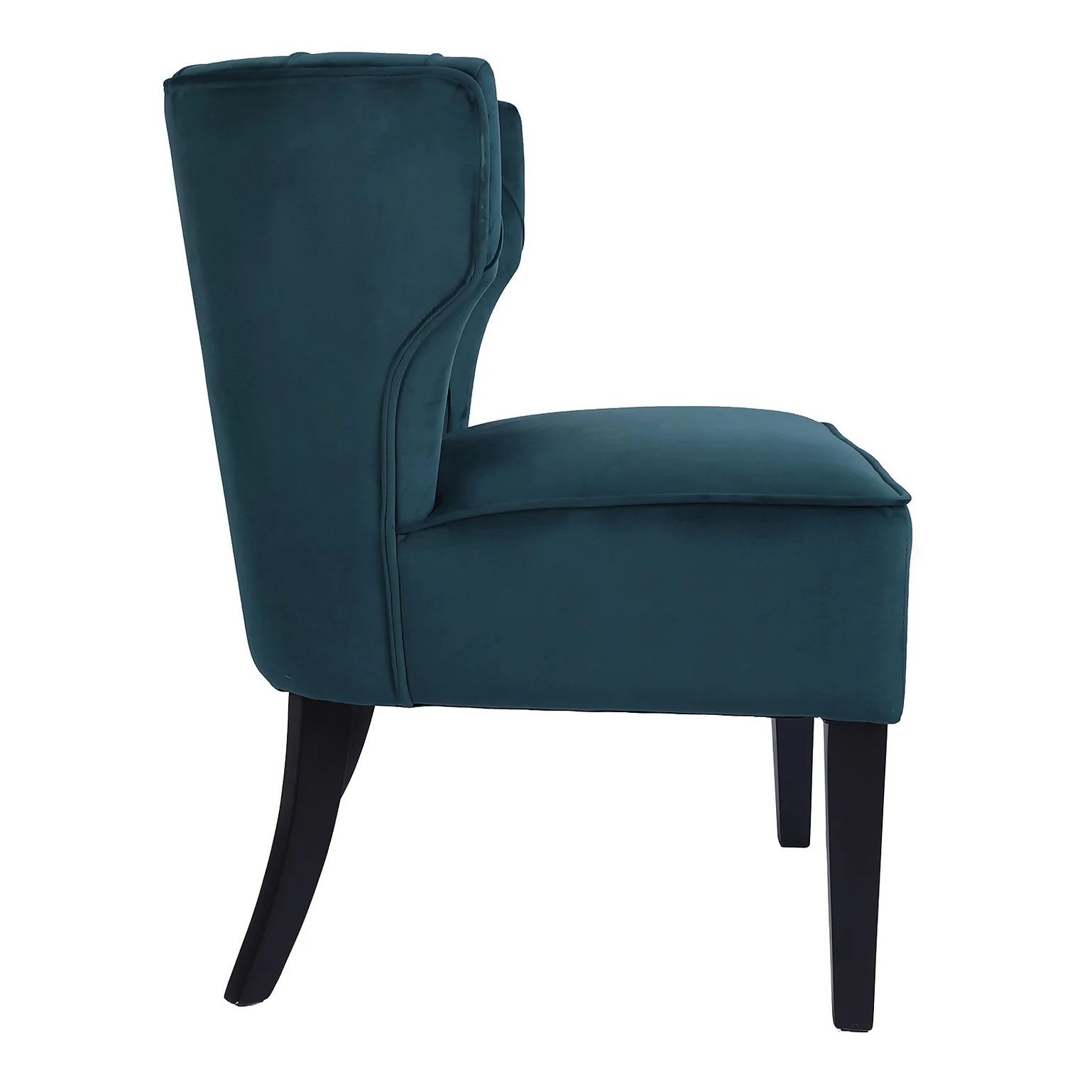 Sadie Velvet Accent Chair - Aegean Blue - Image 4