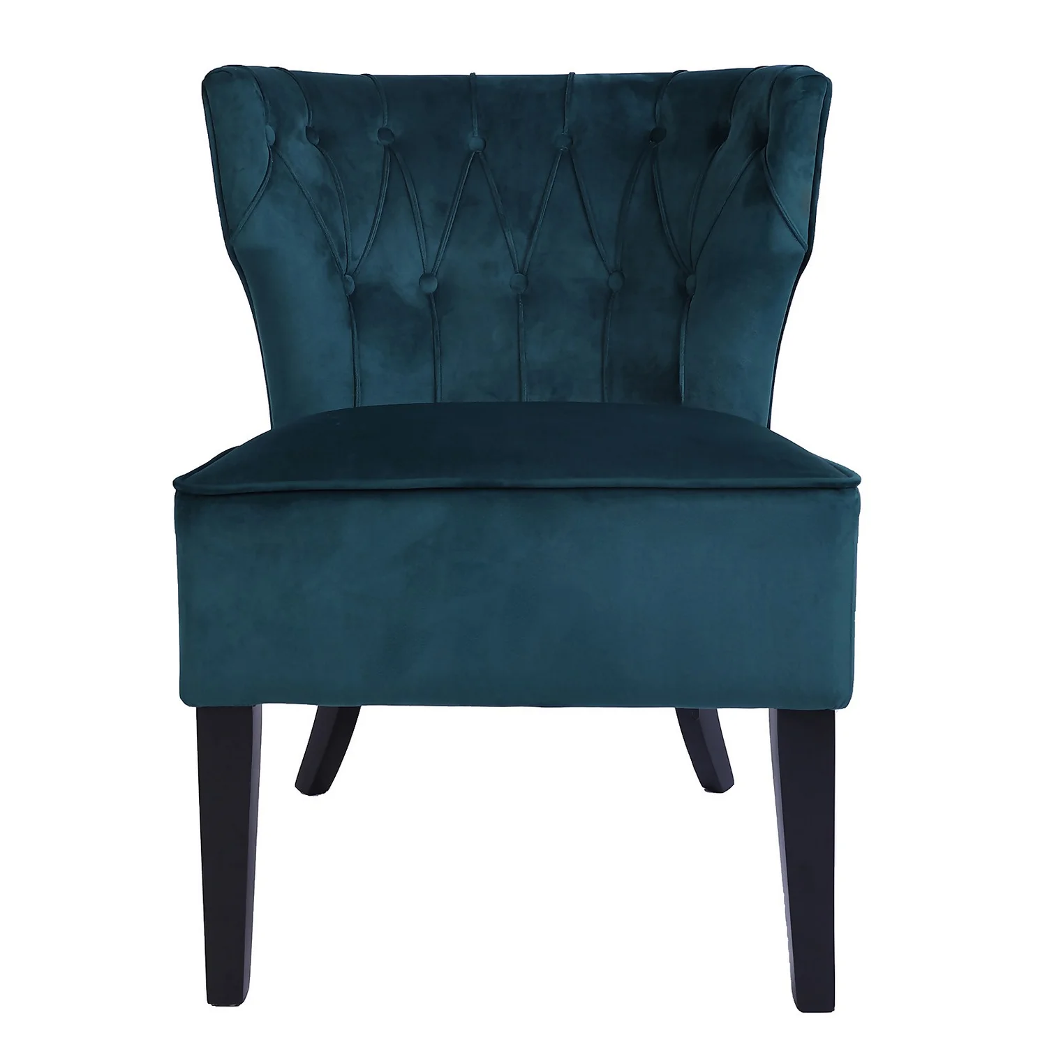 Sadie Velvet Accent Chair - Aegean Blue - Image 3