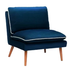 Pippa Pillow Accent Chair - Blue
