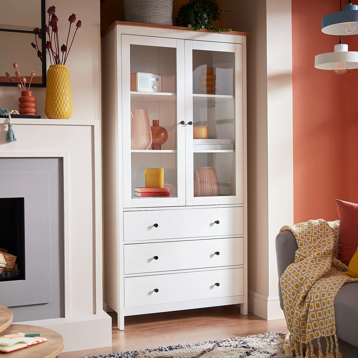 Ren Tall Storage Cabinet - White - Image 2