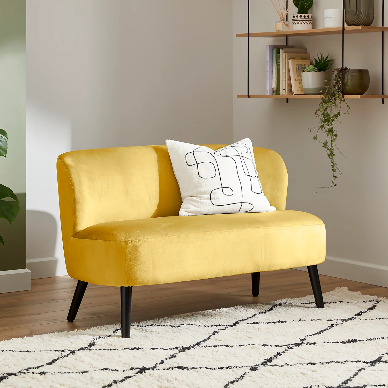 Amy Cocktail Sofa - Mustard - Image 2