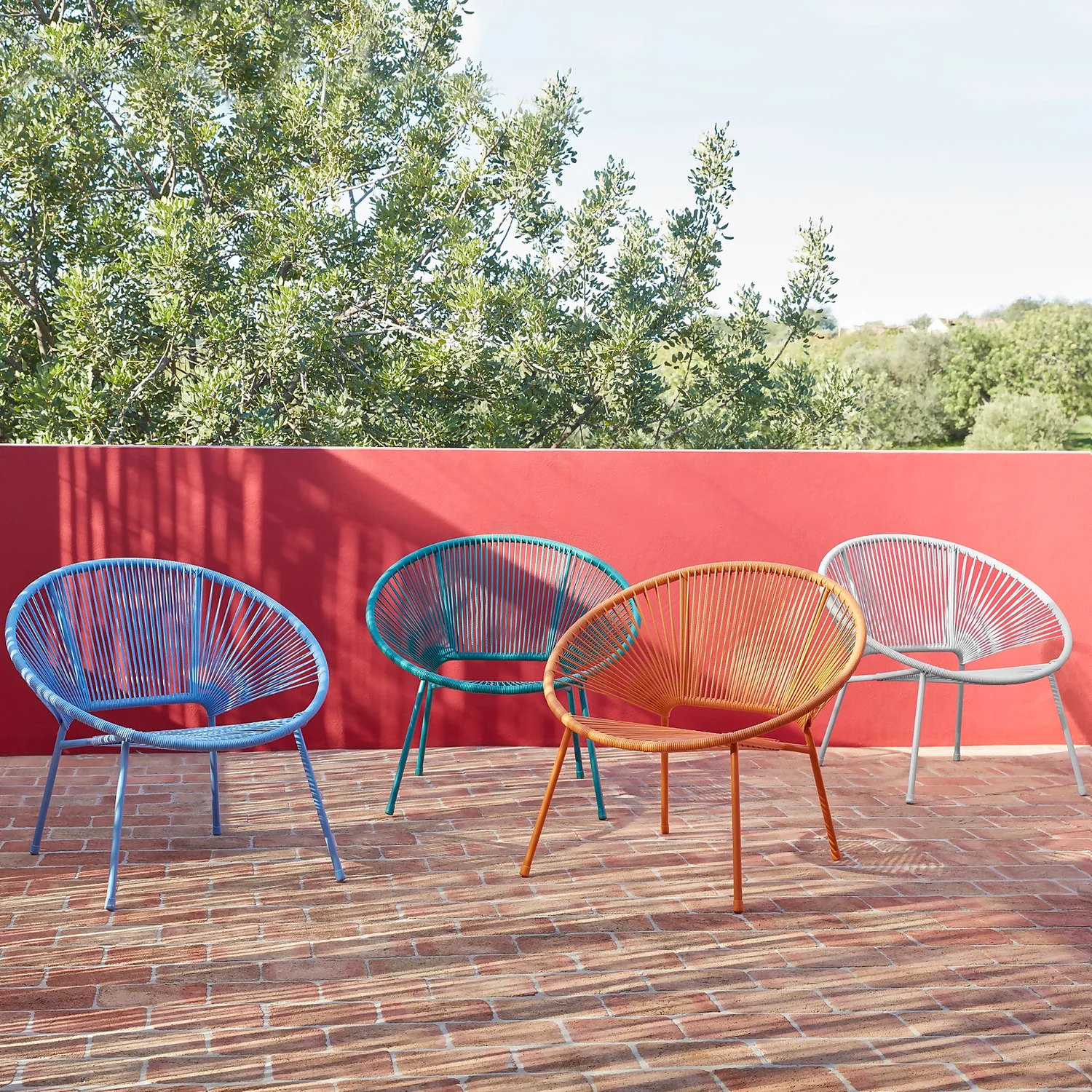 Acapulco Adult Garden Chair - Blue - Image 2